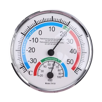 Mini Sise Termomeeter Hygrometer 2 in 1-Temperatuur Analoog Niiskus Monitor Näidik Kodus Ruumi Seina Töölaua Kuvamine Decor