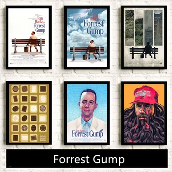 Forrest Gump Klassikaline Movie HD Star Seina Art Home Decor Lõuendile Maali Kunst Põhjamaade Teenetemärgi Kohvik ja Baar Hotelli Plakat