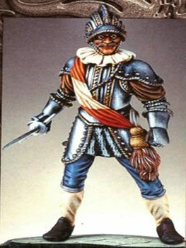 Unassambled 1/24 75mm vana mees warrior (BASE ) Vaik joonis miniatuurne mudel komplektid Värvimata