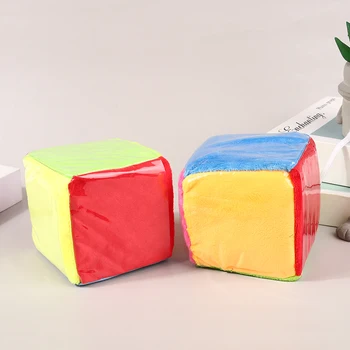 Sisseasetatavate Kaardi Ruut -, Plüüš-Mänguasi 10cm Cube Kile Sponge Täringut Laste Valgustatuse õppevahendite Mitmevärviline Mäng, Dice