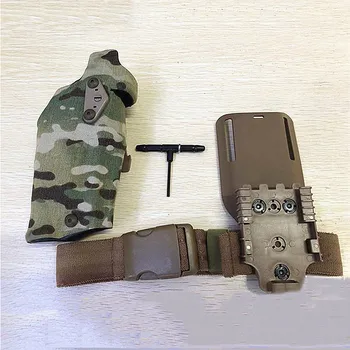 TMC Taktikaline Glock 17/18/19 Kabuur Koormus X300 Kerge Tilk Adapter, Quick Release Kabuur Jalg Turvavöö Komplekt TMC3029