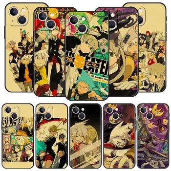 Klassikaline Anime Hing Sööja Luksus Telefoni Case For iPhone 13 15 14 12 11 Pro MAX XR-X SE XS 7 8 Plus Pehme Must Kate Kaitse