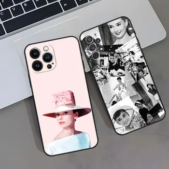 Audrey Hepburn Telefon Case For Iphone 14 Pro Max 13 Mini 11 12 Xr X Xs Ja M20 M31 M14 M10 S23 S20Pro Pluss Tagakaas