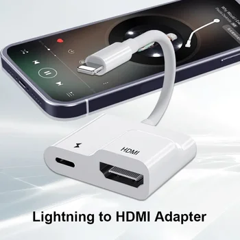Valgustus HDMI-Ühilduv Adapter 1080P Ekraani Converter With Laadimine Sadamas ühildub iPhone iPad-TV, Dataprojektor, Ekraan