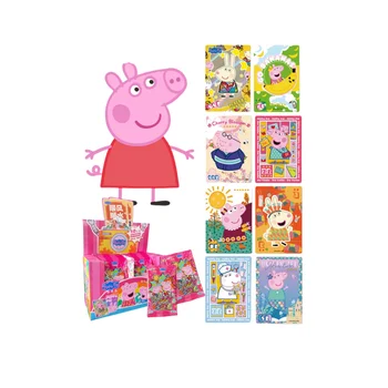 Peppa Pig Kaardi Värvikas Ajal Pack Tegelaskujusid Laste Kogumise Kaart Animatsioon On Perifeerne Kogumise Väikesed Kaardid