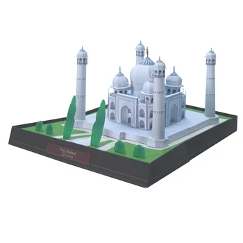 Taj Mahal Indias Mudelist 3D Paber Mudel Käsitöö DIY Mänguasi