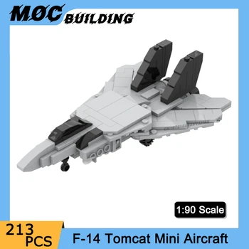 KES Sõjalise USA F-14 Tomcat Õhusõiduki ehitusplokk 1:90 Mini Skaala Lennuk Mereväe Fighter Õhu Võidelda Relvi Tellised, Mänguasjad, Kingitused
