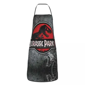 Jurassic Park Logo Põll Mehed Naised Vana-Loomade Täiskasvanud Unisex Köök Peakokk Rinnatüki Tablier Köök Keetmine, Küpsetamine, Maali